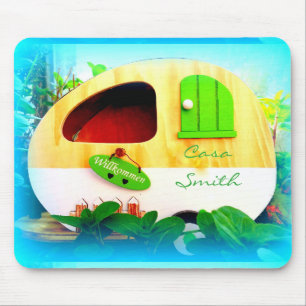 Mousepad Tiny gypsy caravan casa