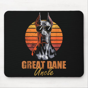 Mousepad Tio Cool Retro Great Dane Camisa Divertida Vintage