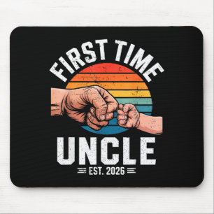 Mousepad Tio de Primeira Vez Est 2026 Anúncio de Bebê Ótimo