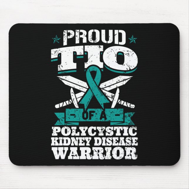 Mousepad Tio De Um Guerreiro Da Doença Renal Poliquística T (Frente)