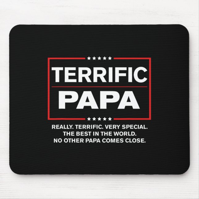 Mousepad Tio - Engraçado Donald Trump Excelente Papa (Frente)