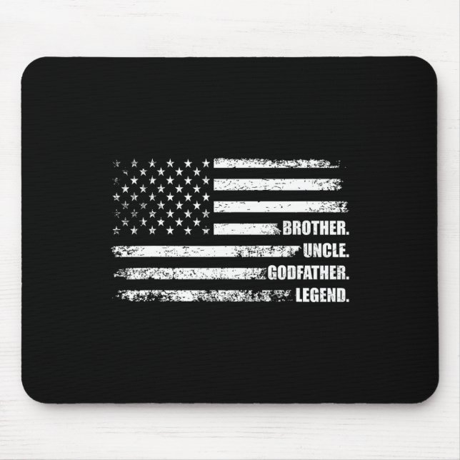 Mousepad Tio Goddad Legend Divertido Melhor Tio Engraçado (Frente)