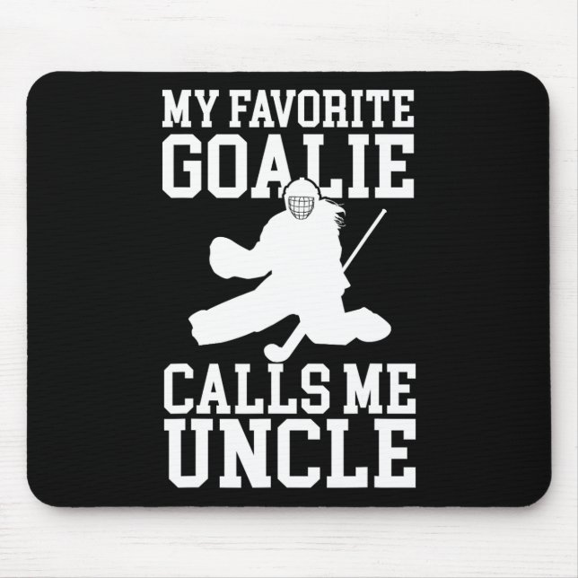 Mousepad Tio Goleiro de Hóquei sobre Grama Goleiro de Hóque (Frente)