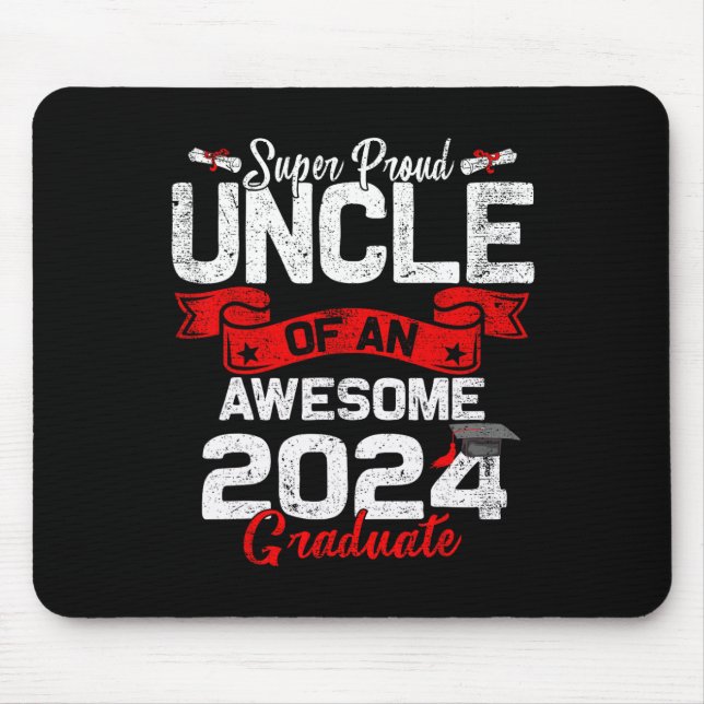 Mousepad Tio Orgulhoso De Um Formando 24 De 2024 (Frente)