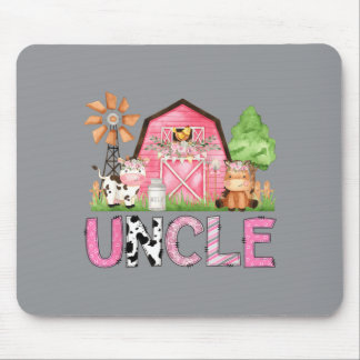Mousepad Tio Rosa Fazenda Animal Aniversário Crianças Combi