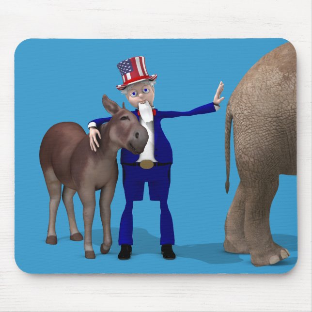 Mousepad Tio Sam ama Donkeys (Frente)