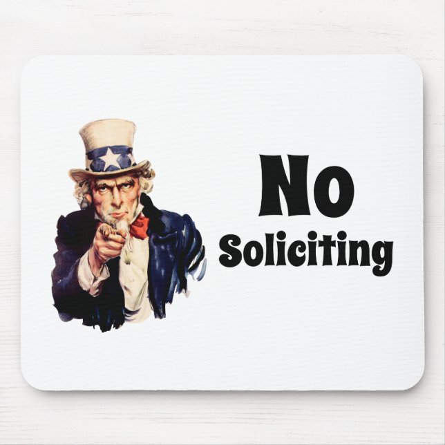 Mousepad Tio Sam Diz Sem Solicitação (Frente)