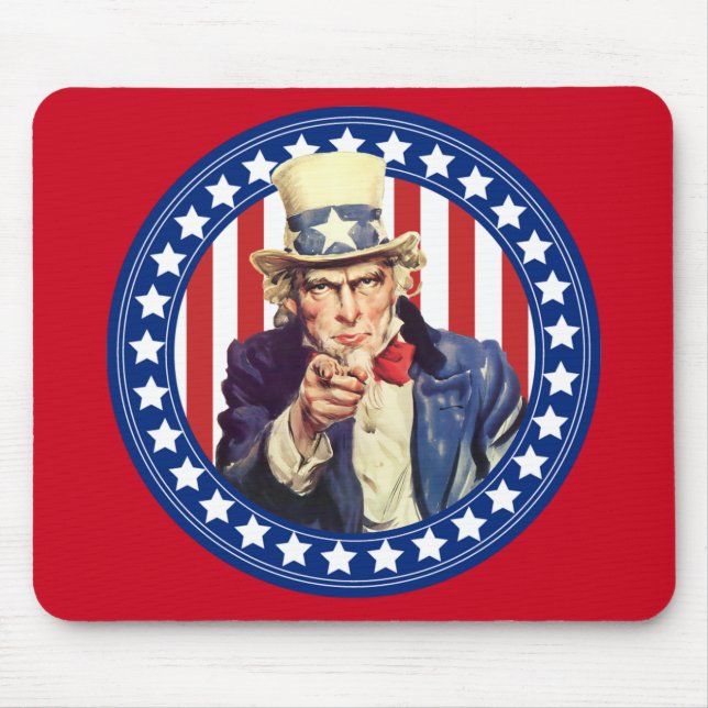 Mousepad Tio Sam Stars and Stripes (Frente)