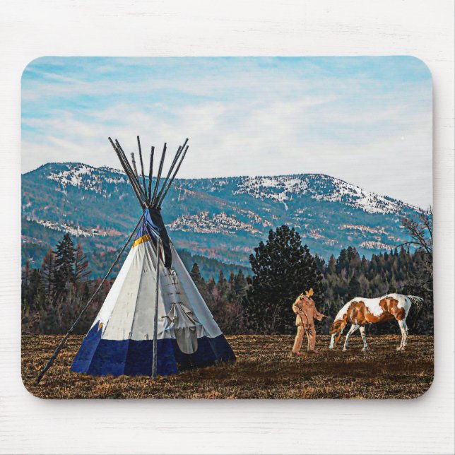 Mousepad Tipi - Campo de inverno (Frente)