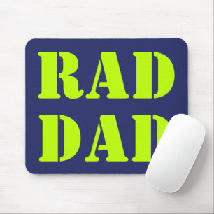 Mousepad Típica moderna azul-marinho verde-Pai-vermelho