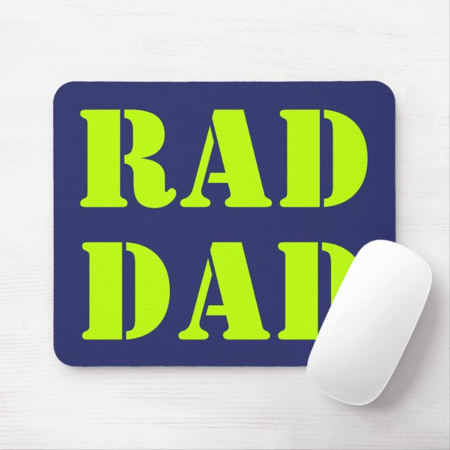 Mousepad Típica moderna azul-marinho verde-Pai-vermelho (Com mouse)