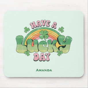Mousepad Típica retrô do dia de sorte
