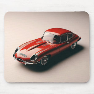 Mousepad Tipo E, Jaguar Coupe (Vermelho)