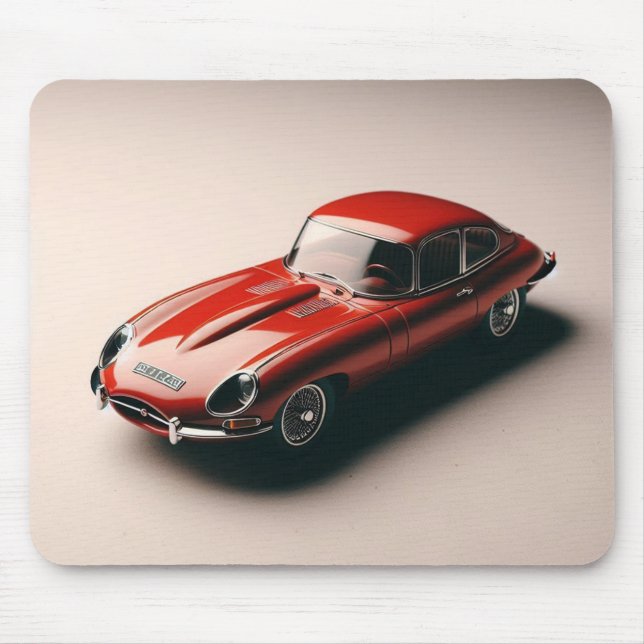 Mousepad Tipo E, Jaguar Coupe (Vermelho) (Frente)