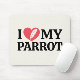 Mousepad Tipografia de Coração Personalizado Eu Amo Meu Pap