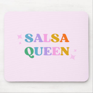 Mousepad Tipografia de dança de salsa retrô moderna 
