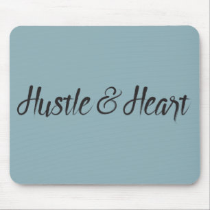 Mousepad Tipografia de Hustle e Heart