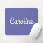 Mousepad Tipografia de Script de Cute Simples - Roxo Person<br><div class="desc">Placa de Mouse Puro Personalizada com Tipografia de Script Simples Cute</div>