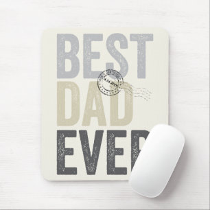Mousepad Tipografia do melhor Pai já certificado