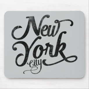 Mousepad Tipografia do vintage da Nova Iorque