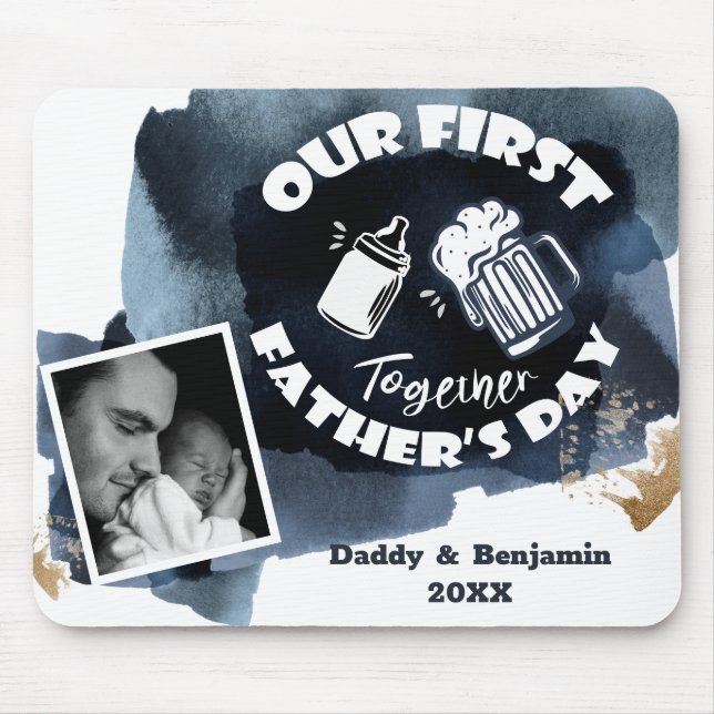 Mousepad Tipografia e Foto Engraçadas do Primeiro Dia de os (Frente)