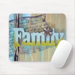 Mousepad Tipografia familiar Estilo de Mídia Mista Trabalho