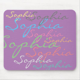 Mousepad Tipografia Personalizada Moderna Maximalista de No