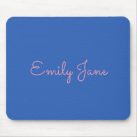 Tipografia Simples em Rosa e Azul Personalizada