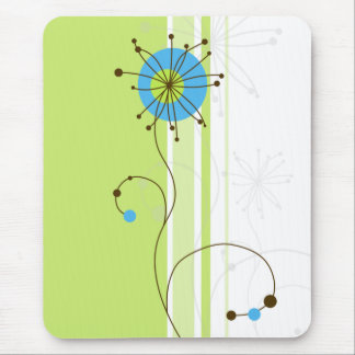 Mousepad Tipografia Verde Flor Moderna Simples
