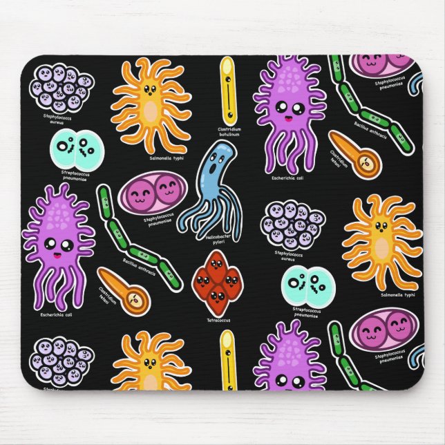 Mousepad Tipos De Bactérias (Frente)