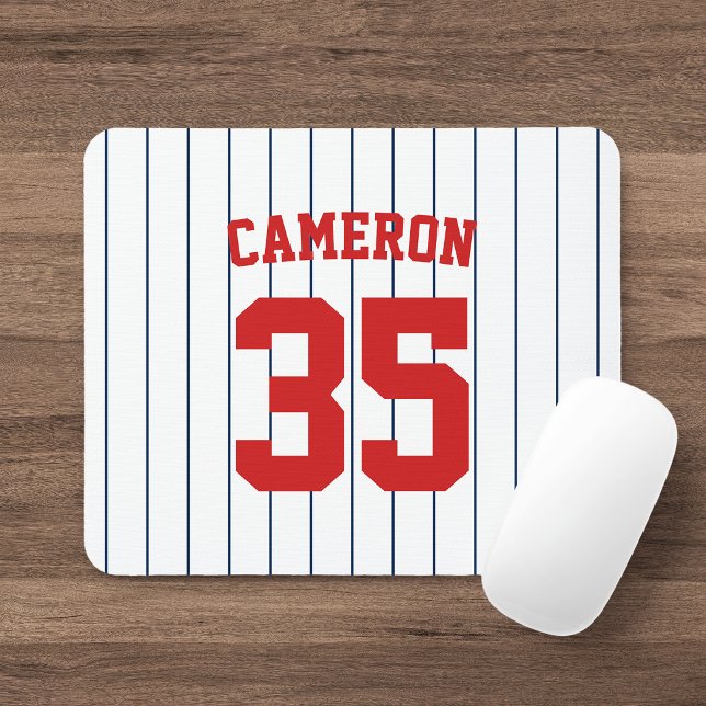 Mousepad Tiras de Baseball Jersey de Cores Totalmente Editá (Criador carregado)