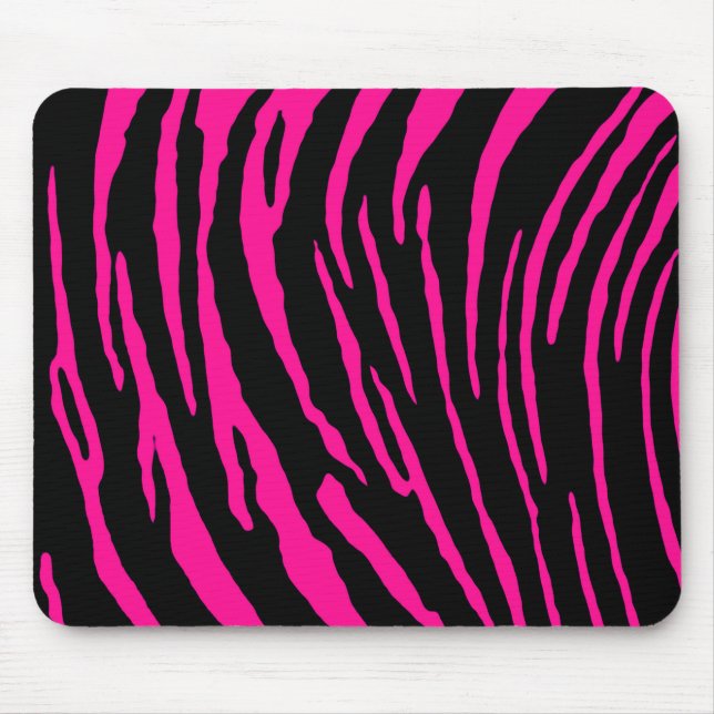 Mousepad Tiras de Tigre Rosa (Frente)