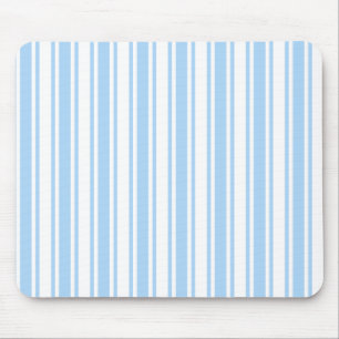 Mousepad Tiras doces brancas e azuis claras