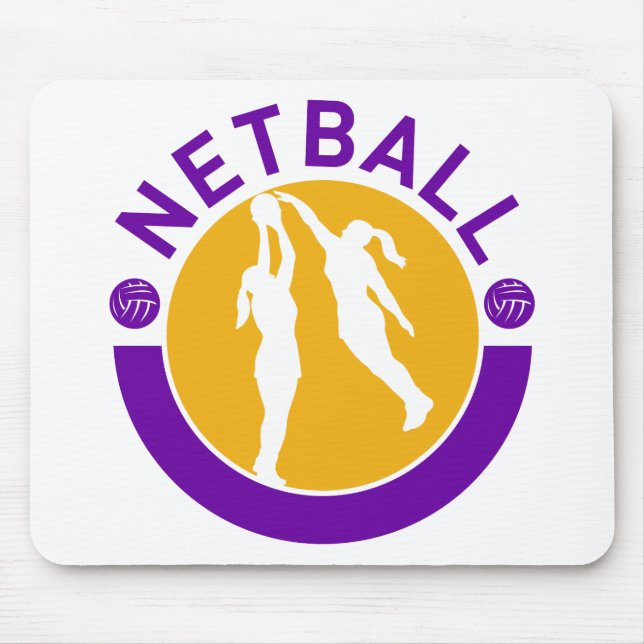Mousepad Tiro do jogador do Netball que obstrui o tiro (Frente)