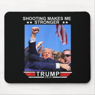 Mousepad Tiro Me Torna Mais Forte Donald Trump 2024