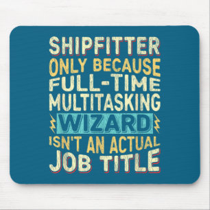 Mousepad Título de Trabalho de Mago Citação - Ajustador de