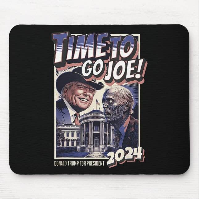 Mousepad To Go Joe Divertido Pro Trump & Zombie Biden 2024  (Frente)