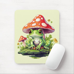 Mousepad Toadstool Cottagecore Cogumelo e Sapo