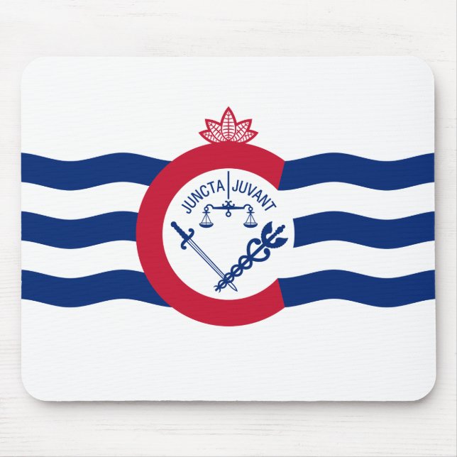 Mousepad Toalha de Mouse Bandeira de Cincinnati, Ohio (Frente)