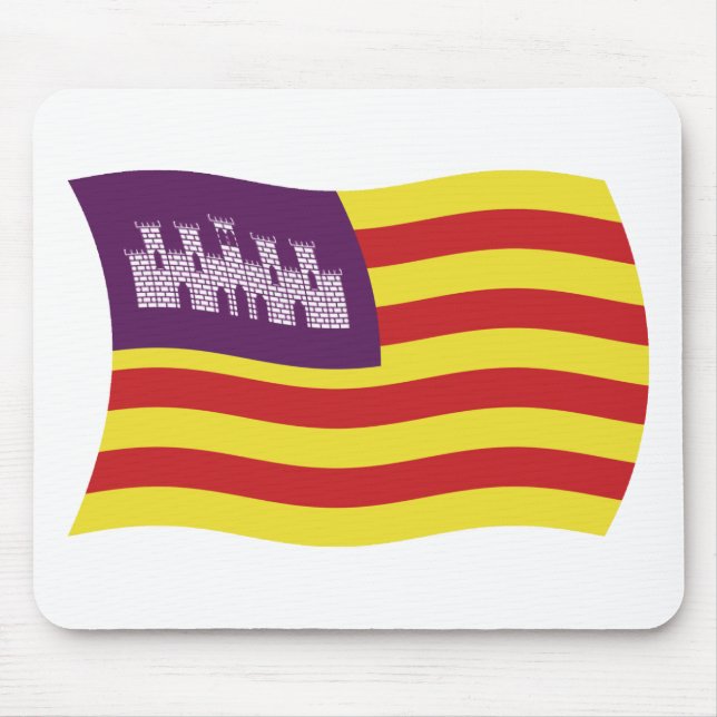 Mousepad Toalha de Rato Bandeira Ilhas Baleares (Frente)