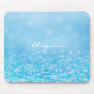 Mousepad Toalha de Rato de Praia Oceano Água Brilhante Mar