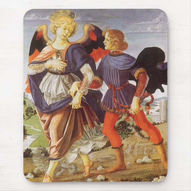 Mousepad Tobias e Angel por Andrea del Verrochio (Frente)