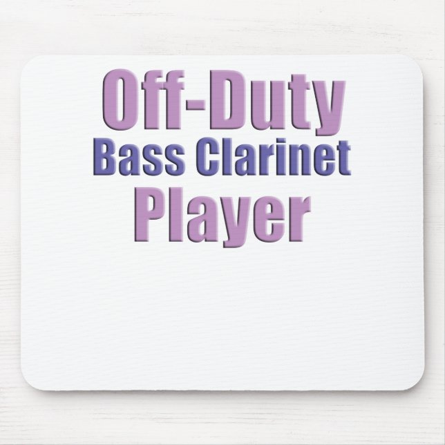 Mousepad tocador de clarinete baixo (Frente)