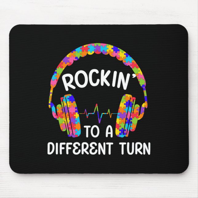 Mousepad Tocando Ao Som De Uma Melodia Diferente Autista Au (Frente)