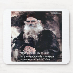 Mousepad Todas as famílias felizes se parecem; cada família