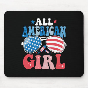 Mousepad Todas As Meninas Americanas Pulsam 4 De Julho Da M