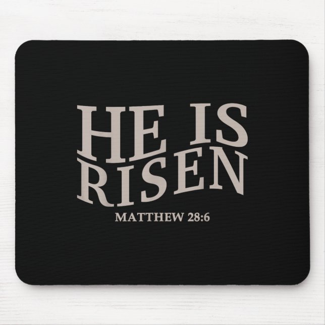 Mousepad Toddler Ele É Risen Páscoa Cristã Irmã Da (Frente)