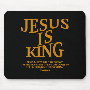 Mousepad Todler Boy Jesus é rei cristão branco filho