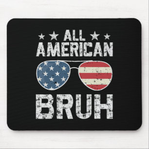 Mousepad Todo Americano Bruh 4 de julho Boy