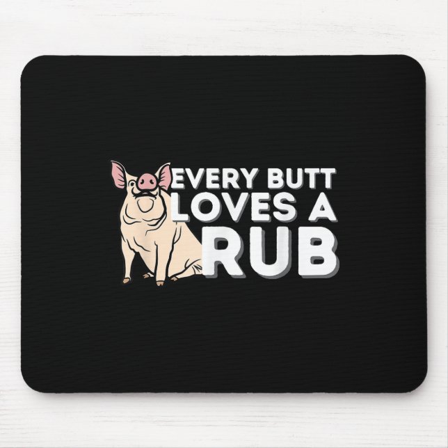 Mousepad Todo Bumbum Adora Um Bom Churrasco Engraçado Barba (Frente)